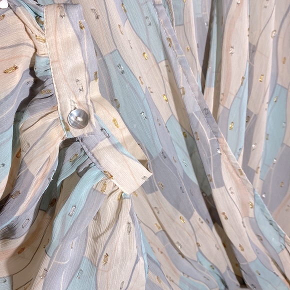 Lovestitch Hi-Lo Pastel Colored Blouse - Picture 11 of 15